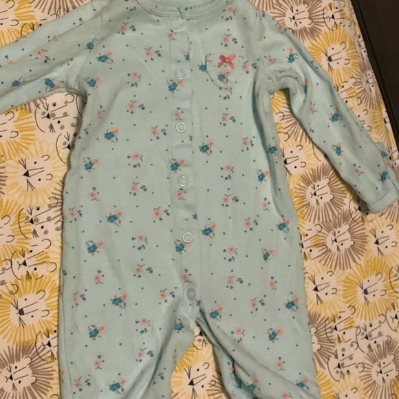 Carter's Baby Girl 4 Pc Matching Set blue florals - Picture 9 of 13